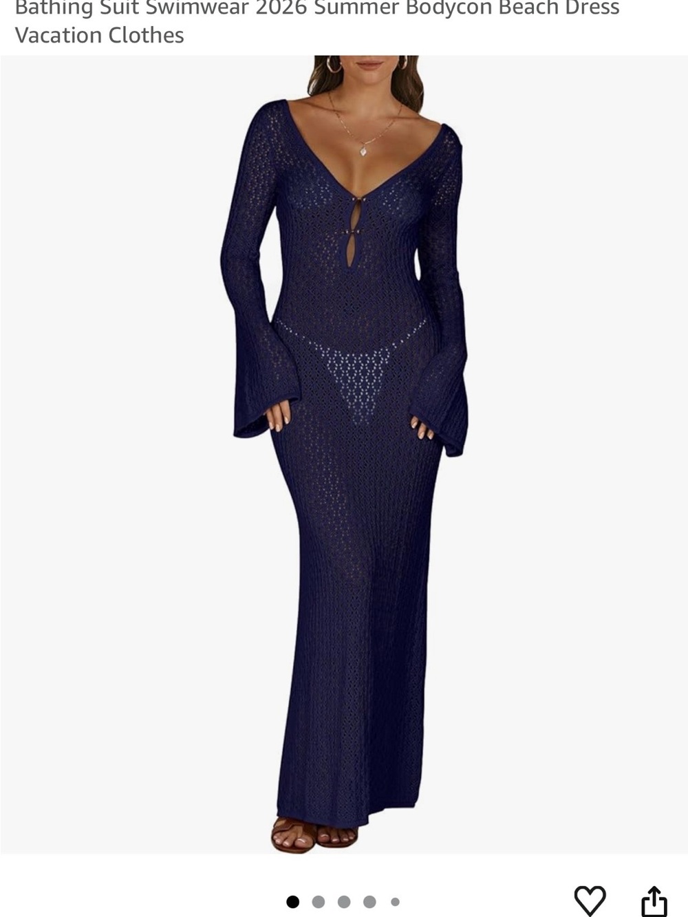 Woman’s Swimming Crochet Cover Up